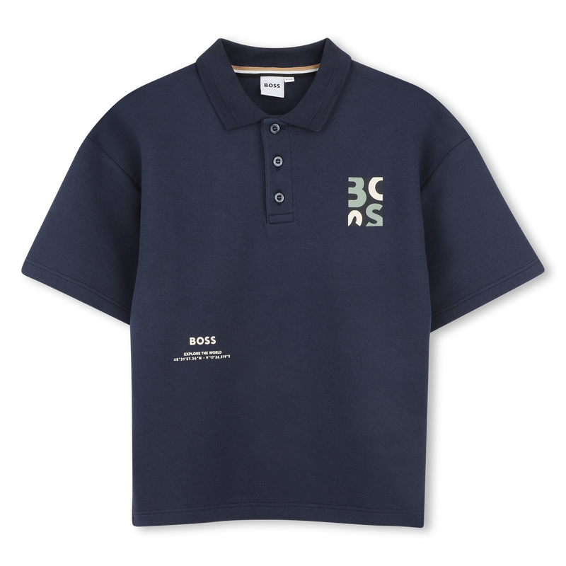 KURZ&Auml;RMELIGES POLOSHIRT BOSS 
                        JUNGE