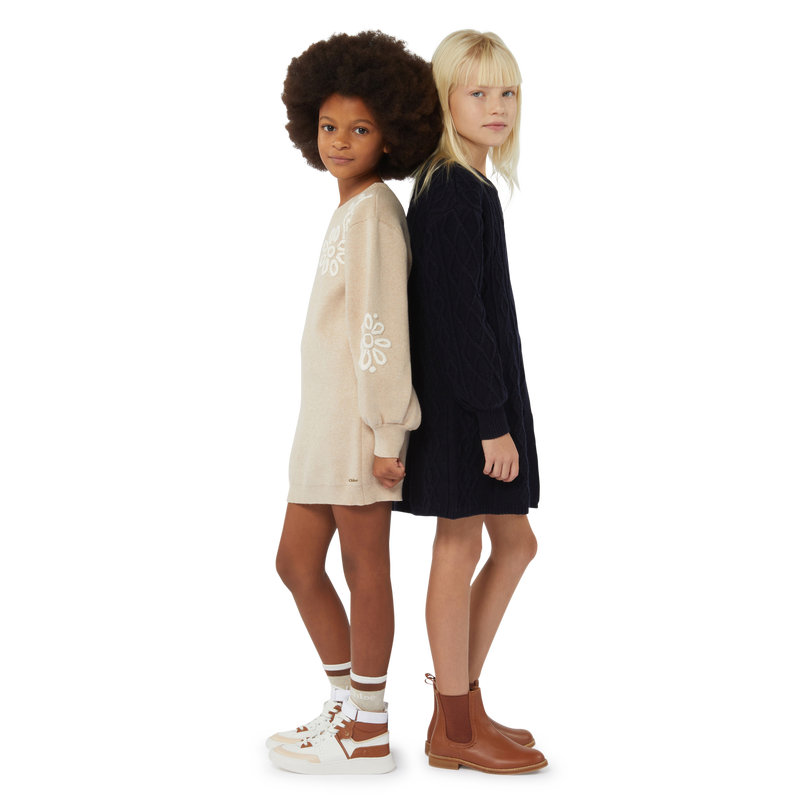 Schn&uuml;rsneaker aus Leder CHLOE 
                        M&Auml;DCHEN