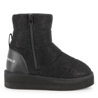 Paillettenbesetzte Stiefelette aus Textil KARL LAGERFELD KIDS 
                    M&Auml;DCHEN