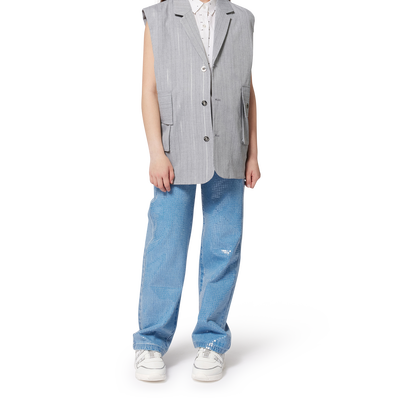 &Auml;rmellose Jacke mit Streifen DKNY M&Auml;DCHEN