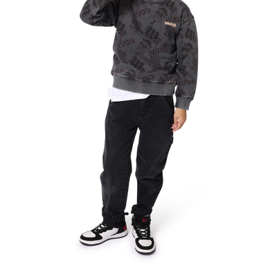 Weite, unifarbene Jeans HUGO JUNGE