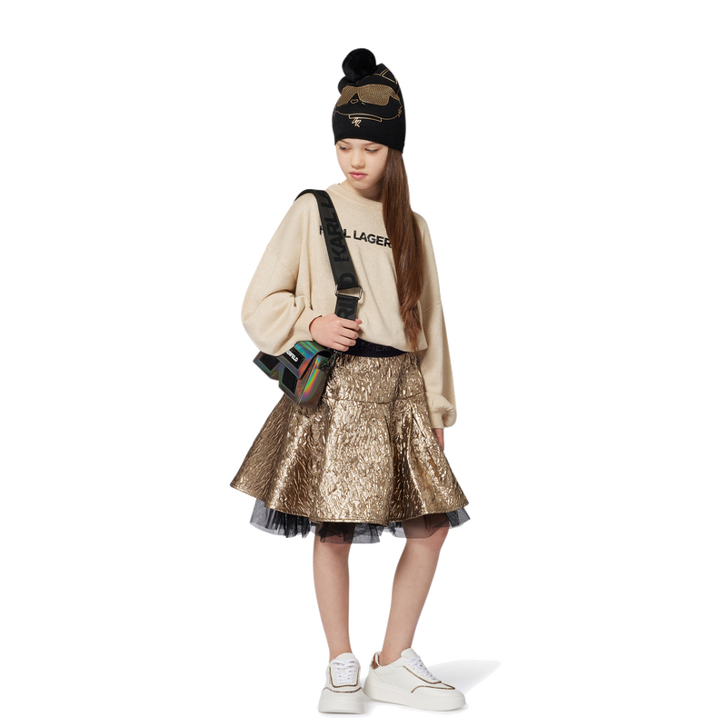 Strickm&uuml;tze mit Bommel KARL LAGERFELD KIDS 
                        M&Auml;DCHEN