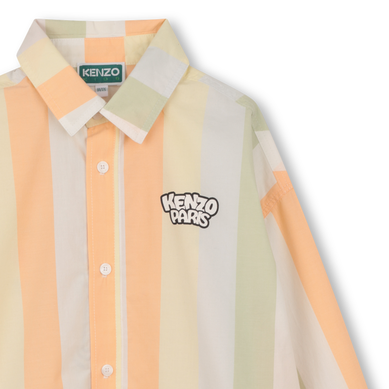 Gestreiftes langarmhemd KENZO KIDS 
                        JUNGE