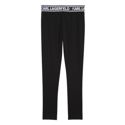 Leggings mit Metallic-Taille KARL LAGERFELD KIDS M&Auml;DCHEN