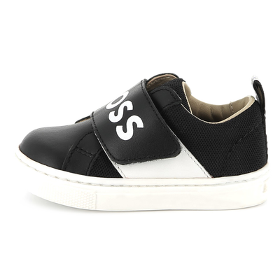 Ledersneaker mit Klettriemen BOSS JUNGE