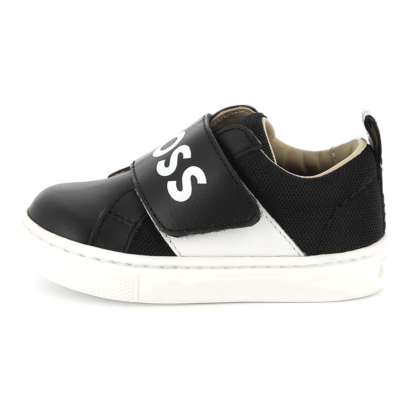 Ledersneaker mit Klettriemen BOSS 
                        JUNGE