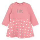 Lang&auml;rmeliges Kleid mit Nieten MICHAEL KORS 
                    M&Auml;DCHEN