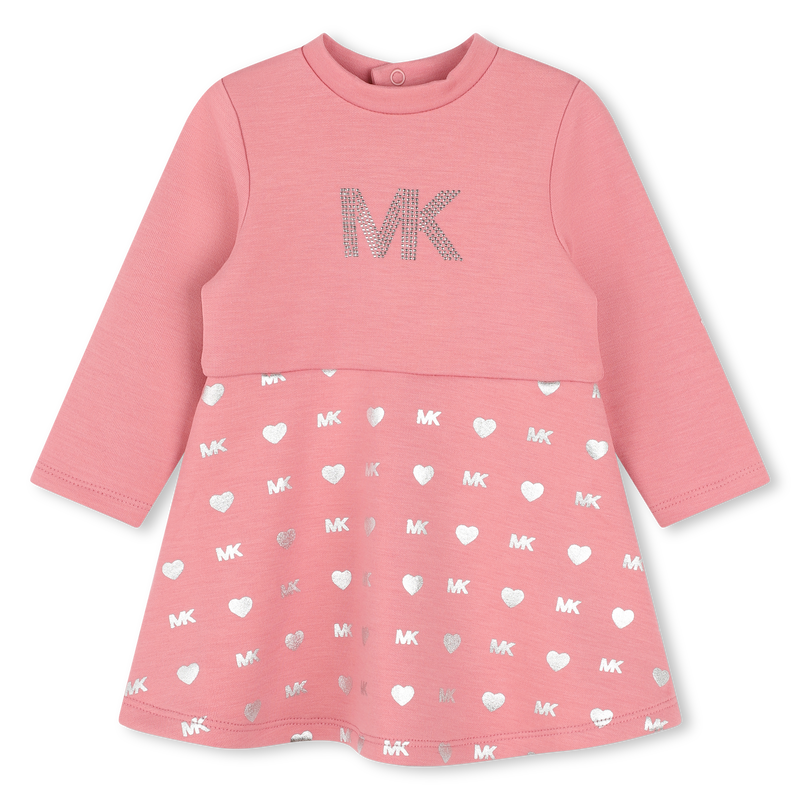 Lang&auml;rmeliges Kleid mit Nieten MICHAEL KORS 
                        M&Auml;DCHEN