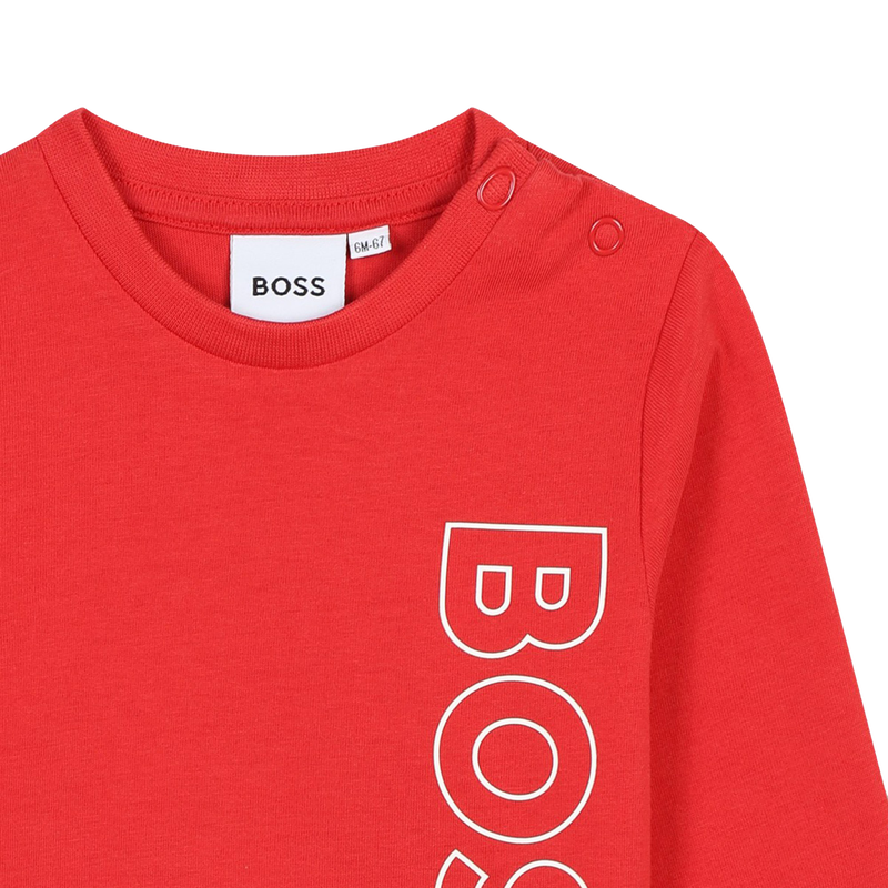 Baumwoll-Shirt mit Logo BOSS 
                        JUNGE