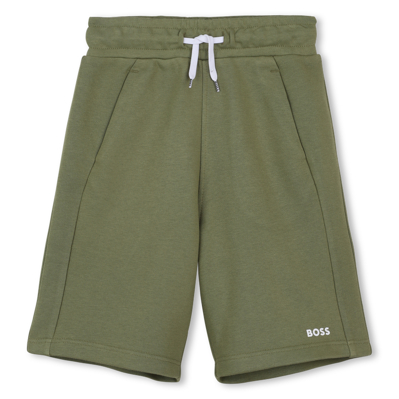 Einfarbige Molton-Bermudas BOSS 
                        JUNGE