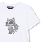Kurz&auml;rmeliges t-shirt KARL LAGERFELD KIDS 
                    M&Auml;DCHEN