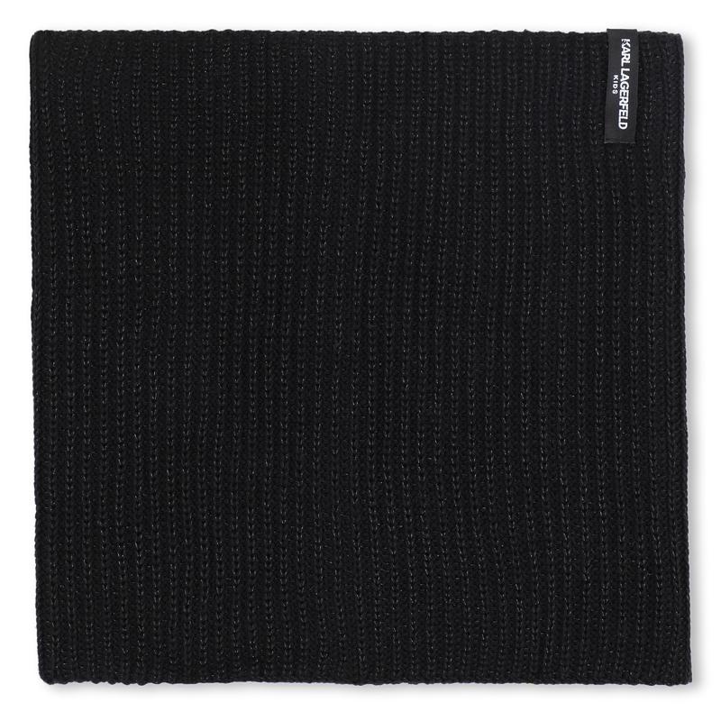 Set aus M&uuml;tze + Halsw&auml;rmer KARL LAGERFELD KIDS 
                        M&Auml;DCHEN