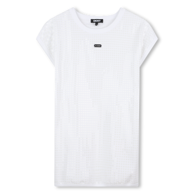 Baumwollkleid mit Pailletten DKNY M&Auml;DCHEN