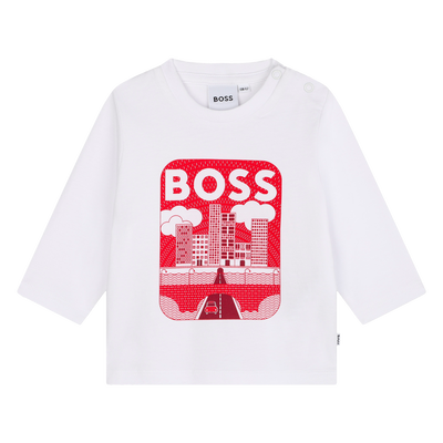 Langarmshirt aus Baumwolle BOSS JUNGE