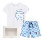 Set aus Shorts &amp; T-Shirt KARL LAGERFELD KIDS 
                    JUNGE