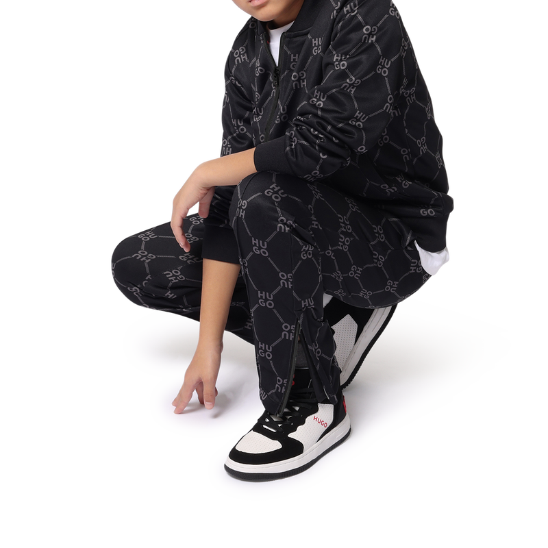 Sweatjacke aus Molton HUGO 
                        JUNGE