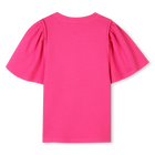 Einfarbiges T-Shirt KENZO KIDS 
                    M&Auml;DCHEN