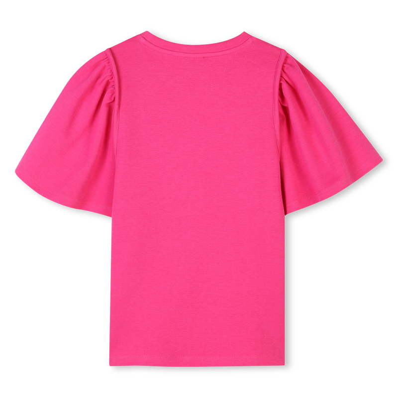 Einfarbiges T-Shirt KENZO KIDS 
                        M&Auml;DCHEN