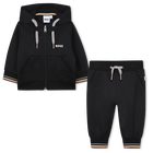 Set aus Strickjacke und Hose, SCHWARZ, hi-res