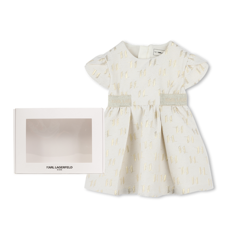 Festliches Jacquard-Kleid KARL LAGERFELD KIDS 
                        M&Auml;DCHEN