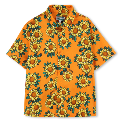 Hemd aus Baumwollsatin KENZO KIDS JUNGE