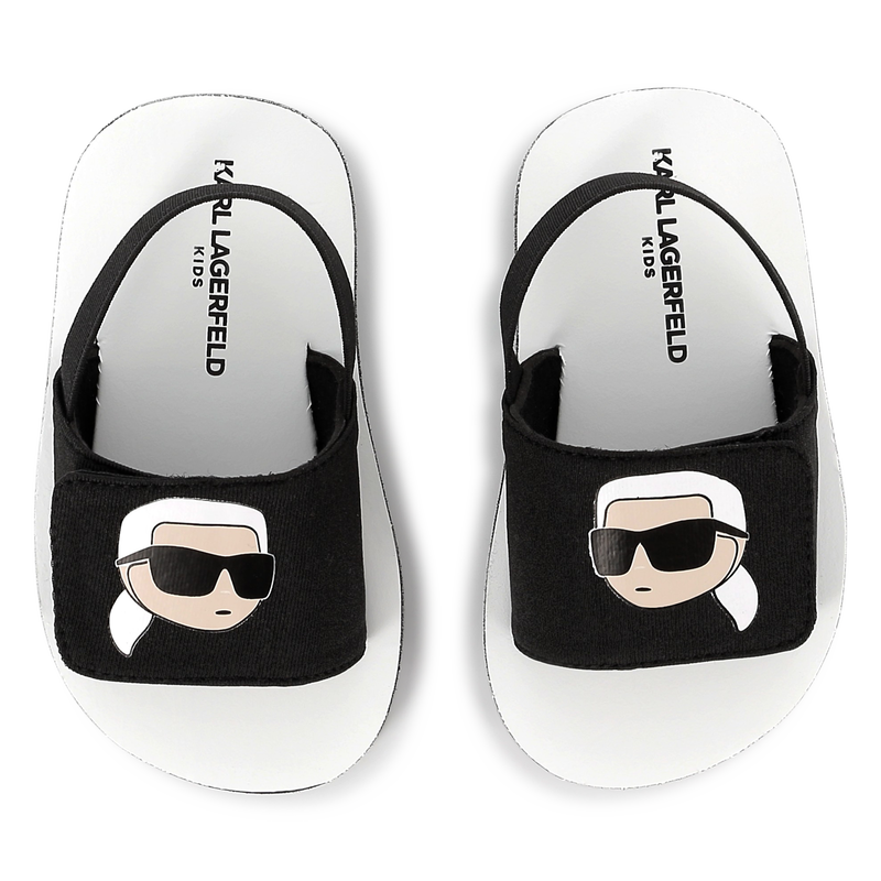 Leichte Sandalen mit Klett KARL LAGERFELD KIDS 
                        UNISEX
