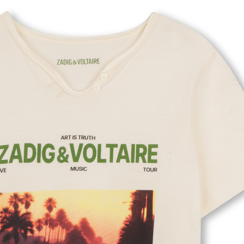KURZ&Auml;RMELIGES T-SHIRT ZADIG & VOLTAIRE 
                        JUNGE