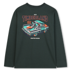 Lang&auml;rmeliges T-Shirt aus Jersey TIMBERLAND 
                    JUNGE