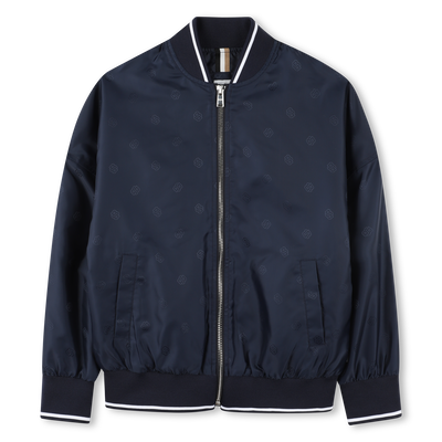 Rei&szlig;verschlussjacke mit Muster BOSS JUNGE