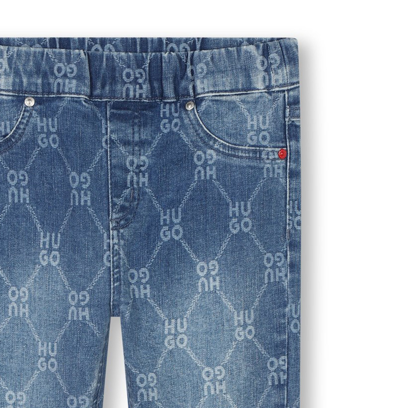 Enge Jeans mit Druck HUGO 
                        M&Auml;DCHEN