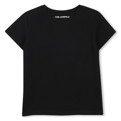 T-SHIRT ILLUSTRATION CHOUPETTE KARL LAGERFELD KIDS M&Auml;DCHEN