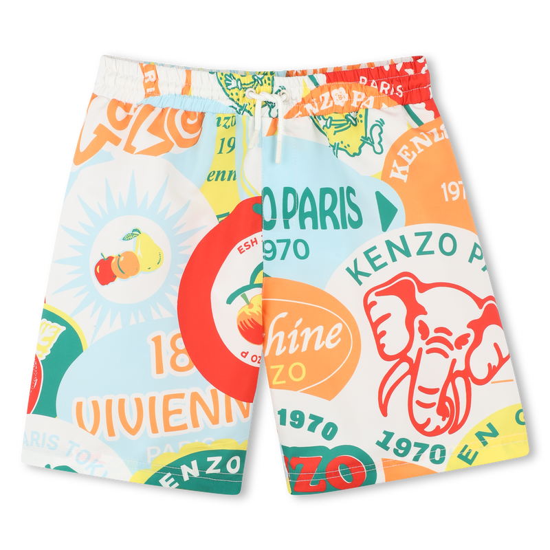 Bedruckte Badeshorts KENZO KIDS 
                        JUNGE