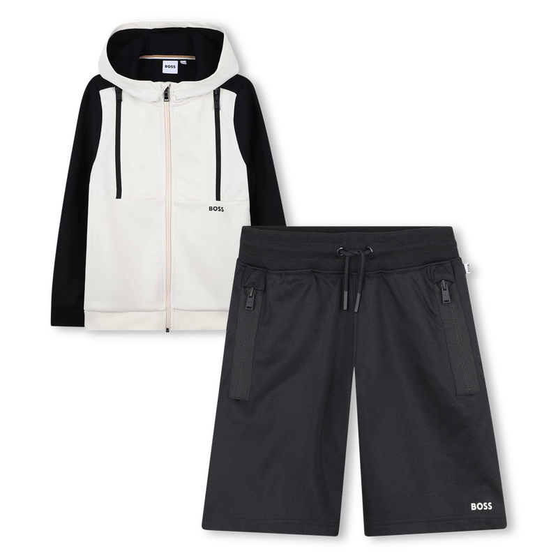 Set aus Sweatjacke und Shorts BOSS 
                        JUNGE