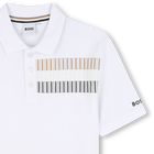 Gerades Poloshirt mit Streifen BOSS 
                    JUNGE