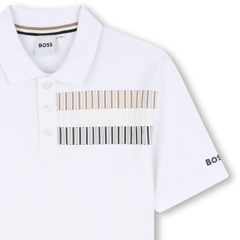 Gerades Poloshirt mit Streifen BOSS 
                        JUNGE
