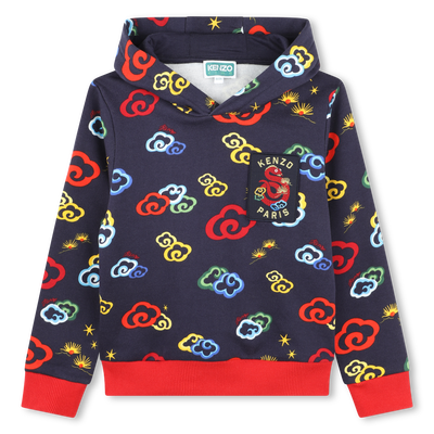 Bedrucktes Kapuzensweatshirt KENZO KIDS UNISEX