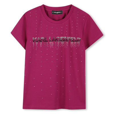 Kurzärmeliges T-Shirt KARL LAGERFELD KIDS MÄDCHEN