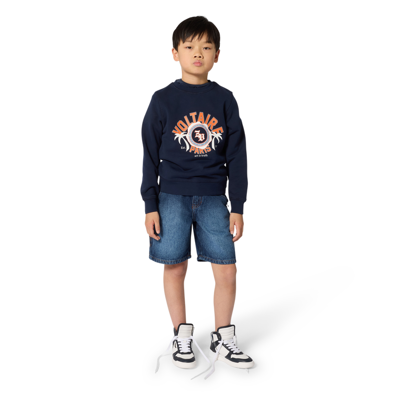 SWEATSHIRT MIT RUNDHALSAUSSCHNITT ZADIG & VOLTAIRE 
                        JUNGE