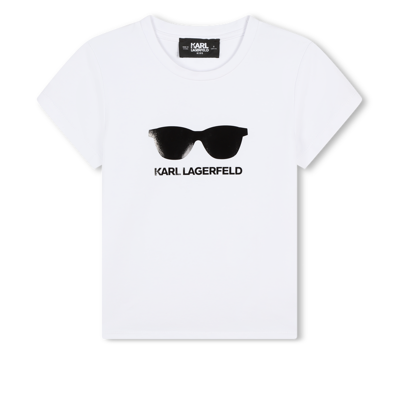 T-Shirt mit Sonnenbrillenmotiv KARL LAGERFELD KIDS 
                        M&Auml;DCHEN