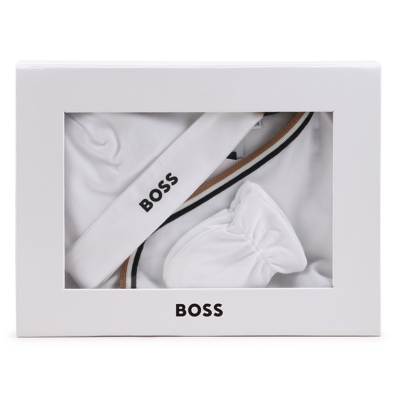 PYJAMA + BODY + BEANIE + F&Auml;USTLINGE SET BOSS 
                        JUNGE