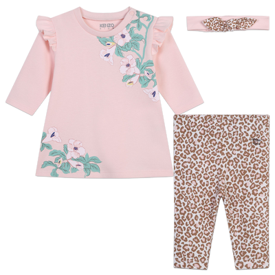 Kleid, Leggings und Stirnband KENZO KIDS M&Auml;DCHEN