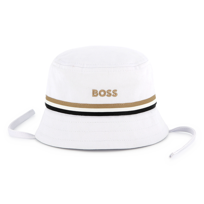 Bestickter Hut mit B&auml;ndern BOSS 
                        JUNGE