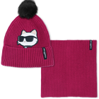 Set aus M&uuml;tze + Halsw&auml;rmer KARL LAGERFELD KIDS 
                    M&Auml;DCHEN