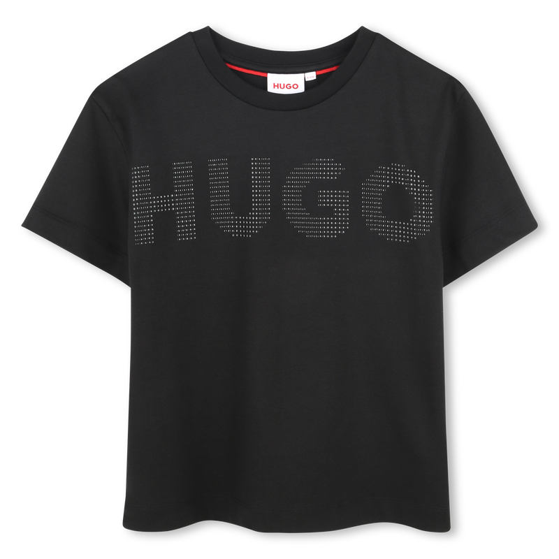 T-Shirt mit Nieten-Logo HUGO 
                        M&Auml;DCHEN