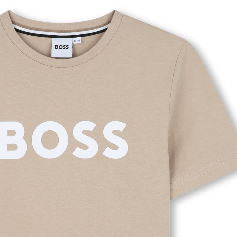 Kurz&auml;rmliges Baumwollshirt BOSS 
                        JUNGE