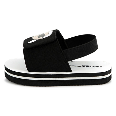 Leichte Sandalen mit Klett KARL LAGERFELD KIDS UNISEX