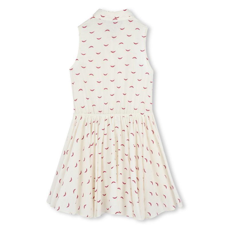 &Auml;rmelloses Kleid mit Muster