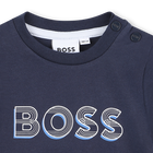 T-Shirt mit gedrucktem Logo BOSS 
                    JUNGE