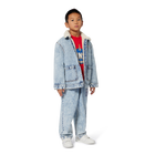 Sweatshirt aus ungeb&uuml;rstetem Fleece KENZO KIDS 
                    JUNGE