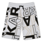Baumwoll-Bermuda mit Print KARL LAGERFELD KIDS 
                    JUNGE